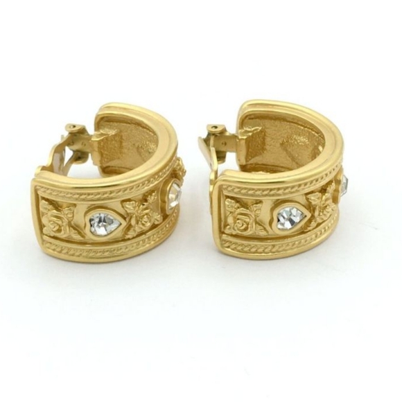 Vintage Avon Elizabeth Taylor Love Blooms Clip-On Earrings - Picture 2 of 8